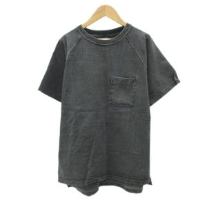 Tシャツ カットソー XL チャコールグレー ラウンドネック 半袖 /SY2 ECA003