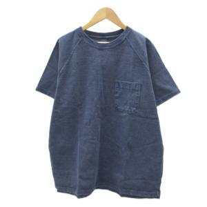 Tシャツ カットソー XL 大きいサイズ 紺 半袖 クルーネック /SY12 ECA003