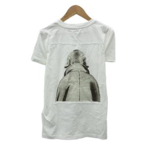 Max Mara Tシャツ カットソー XS オフホワイト 半袖 犬 プリント ラインストーン /HO19 ECA003