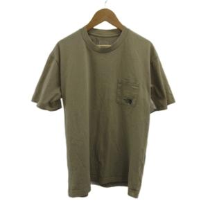 Tシャツ M ベージュ 半袖 クルーネック 胸ポケット /SH ECA003