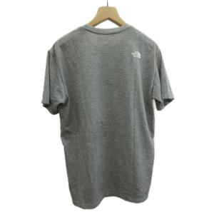THE NORTH FACE Tシャツ カットソー 半袖 クルーネック ロゴ プリント L グレー /XZ ECA003