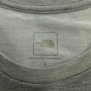THE NORTH FACE Tシャツ カットソー 半袖 クルーネック ロゴ プリント L グレー /XZ ECA003