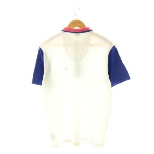 HUGO BOSS ポロシャツ カットソー 半袖 XL ホワイト マルチカラー /DO ECA003