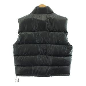 WOOLRICH ダウンベスト ジップアップ ロゴ アウター L 黒 ブラック UWC16C /AN13 ECA003