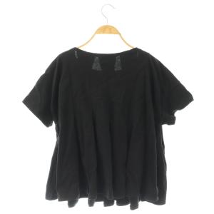 mizuiro ind mizuiroind カットソー 半袖 タック ブラック /ES GY59