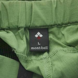 mont-bell ショートパンツ L 緑 グリーン ドローコード付き ウエストゴム /GG GY59