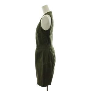 JIL SANDER NAVY ワンピース ノースリーブ ひざ丈 34 カーキ JDY454A JY042 /AN31 GY53