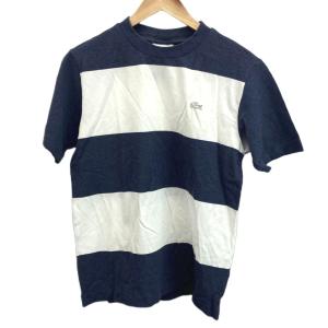 Tシャツ カットソー M 紺 ネイビー 白 ホワイト ボーダー柄 半袖 /RN ECB002