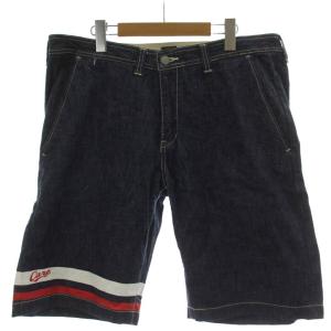 Carp デニム ジーンズ W34 インディゴブルー ハーフ丈 ジップフライ C3103SP U515071