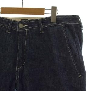 桃太郎ジーンズ MOMOTARO JEANS Carp デニム ジーンズ W34 インディゴブルー ハーフ丈 ジップフライ C3103SP U515071