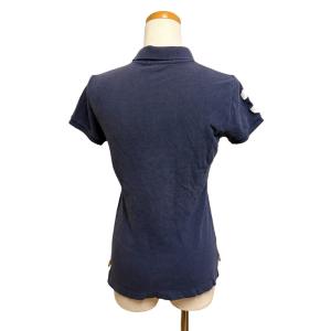 Polo by Ralph Lauren スキニー ポロシャツ ビッグポニー 鹿の子 コットン M 紺 ネイビー /MZ GY99