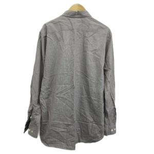 BURBERRY シャツ L グレー ストライプ柄