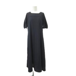 ワンピース ロング丈 7 紺 ネイビー 半袖 ECB002 /YU ECB002