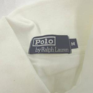 POLO RALPH LAUREN ポロシャツ M 白 ホワイト ポロカラー 半袖 ロゴ刺繍 /NP GY99