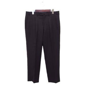 ウール スラックス センタープレス パンツ 無地 88 ブラウン 茶 /FT