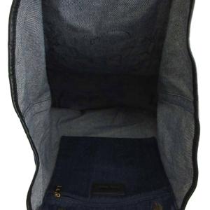 SEE BY CHLOE トートバッグ 肩掛け デニム キャンバス レザー ロゴ 刺繍 ワッペン インディゴ 紺 ネイビー /XZ