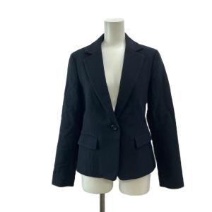 NATURAL BEAUTY BASIC スーツ ジャケット パンツ スラックス M ネイビー 紺 無地 テーラードカラー 長袖 フルレングス /PP