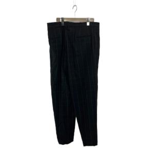 Polo by Ralph Lauren パンツ スラックス 35 黒 ブラック チェック柄 フルレングス /PP ECC003