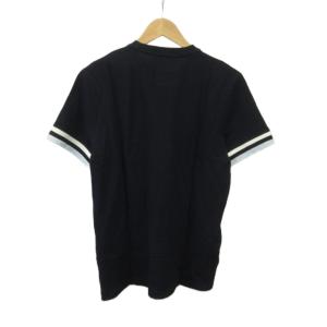 FRED PERRY Tシャツ L ネイビー 紺 半袖 クルーネック ロゴ刺繍 カットソー /PP ECC003