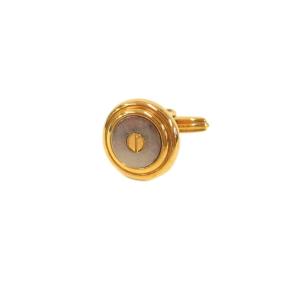 dunhill ダンヒル-美品 カフスボタン 3点セット ゴールドカラー 円形