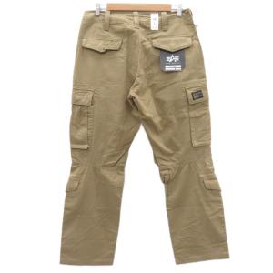 ALPHA INDUSTRIES カーゴパンツ ストレート アンクル丈 L ベージュ /HO54 ECC003