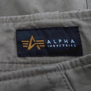 ALPHA INDUSTRIES カーゴパンツ ストレート アンクル丈 L ベージュ /HO54 ECC003