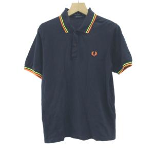 KNIT POLO SHIRT ニットポロシャツ 半袖 ロゴ L ブラック FZ1826 /KH