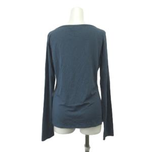 MAX MARA WEEKEND LINE カットソー L 青 ブルー 無地 Uネック 長袖 /NP GY99