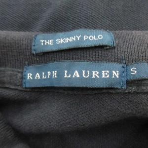 RALPH LAUREN ポロシャツ 半袖 ロゴ ビッグポニー ビーズ S 紺 ネイビー /XZ GY99