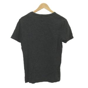 POLO RALPH LAUREN Tシャツ S 黒 ブラック ダークグレー 半袖 ポロプレイヤーロゴ 数字プリント /NP GY99