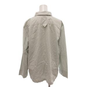 MARGARET HOWELL シャツ ブラウス F ライトグリーン ストライプ柄 レギュラーカラー 長袖 /TL GY62