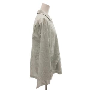 MARGARET HOWELL シャツ ブラウス F ライトグリーン ストライプ柄 レギュラーカラー 長袖 /TL GY62