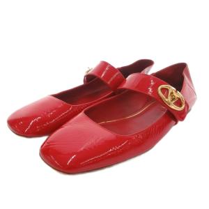 メリージェーン フラットシューズ パテントレザー 37.5 赤 レッド /UO GY62