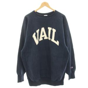 トレーナー ロゴプリント XXL ネイビー