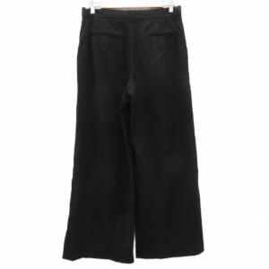 SPORTMAX CODE ワイドパンツ ロング丈 40 L 黒 無地 /SY5 ECB003
