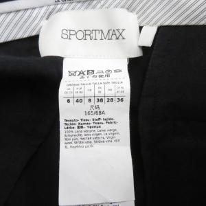 SPORTMAX CODE ワイドパンツ ロング丈 40 L 黒 無地 /SY5 ECB003