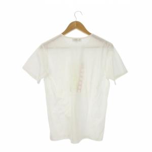 PICONE Tシャツ 40 白 ホワイト 半袖 クルーネック イラストプリント /CK27 ECD003
