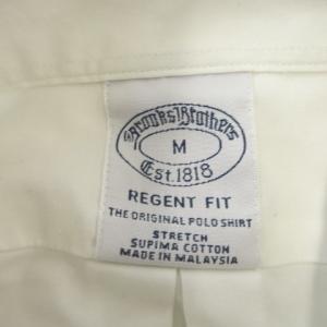 Brooks Brothers シャツ M REGENT FIT 白 ホワイト 半袖 ボタンダウンカラー プルオーバー /CK15 ECD003