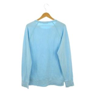 POLO RALPH LAUREN Tシャツ ロンT トレーナー M 水色 青 ブルー 長袖 ラウンドネック ロゴ刺繍 /AH36 ECD003
