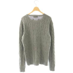 POLO RALPH LAUREN ニット セーター 長袖 ロゴ XS グレー /SY OS