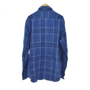 POLO RALPH LAUREN シャツ 長袖 チェック L 青 ブルー ECD003