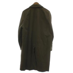 Aquascutum ステンカラーコート カーキ 長袖 比翼仕立て ロング丈 D-0S-808 /GG ECD003