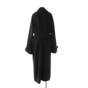 ESCADA ロングコート アンゴラ混 38 ブラック