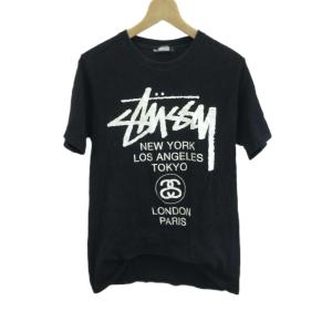 Tシャツ S 黒 ブラック プリント ラウンドネック 半袖 /NP ECD003