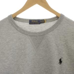 POLO RALPH LAUREN トレーナー XL グレー ロゴ刺繍 ラウンドネック 長袖  /GP ECD003