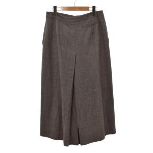 JIL SANDER ガウチョパンツ キュロットパンツ 無地 ワイド 36 灰色 グレー ECD003