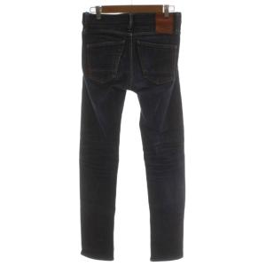 DENHAM RAZOR SLIM FIT デニム ジーンズ W27 青 ブルー 無地 スキニーフィット 長ズボン 01-16-11-11-049