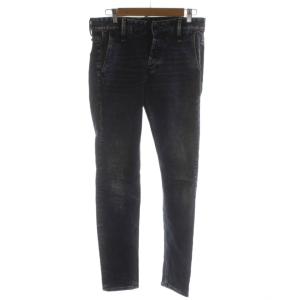 YORK SLIM TAPERED デニム ジーンズ W28L32 青 ブルー ボタンフライ スリムフィット