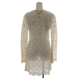 DIANE von FURSTENBERG Zaritaレースドレス ワンピース 0 アイボリー レース ひざ下丈 404-148186 /GG ECD003