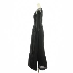 BORDERS at BALCONY BALLERINA MAXI DRESS ワンピース ティアード フレア ロング マキシ 七分袖 カシュクール